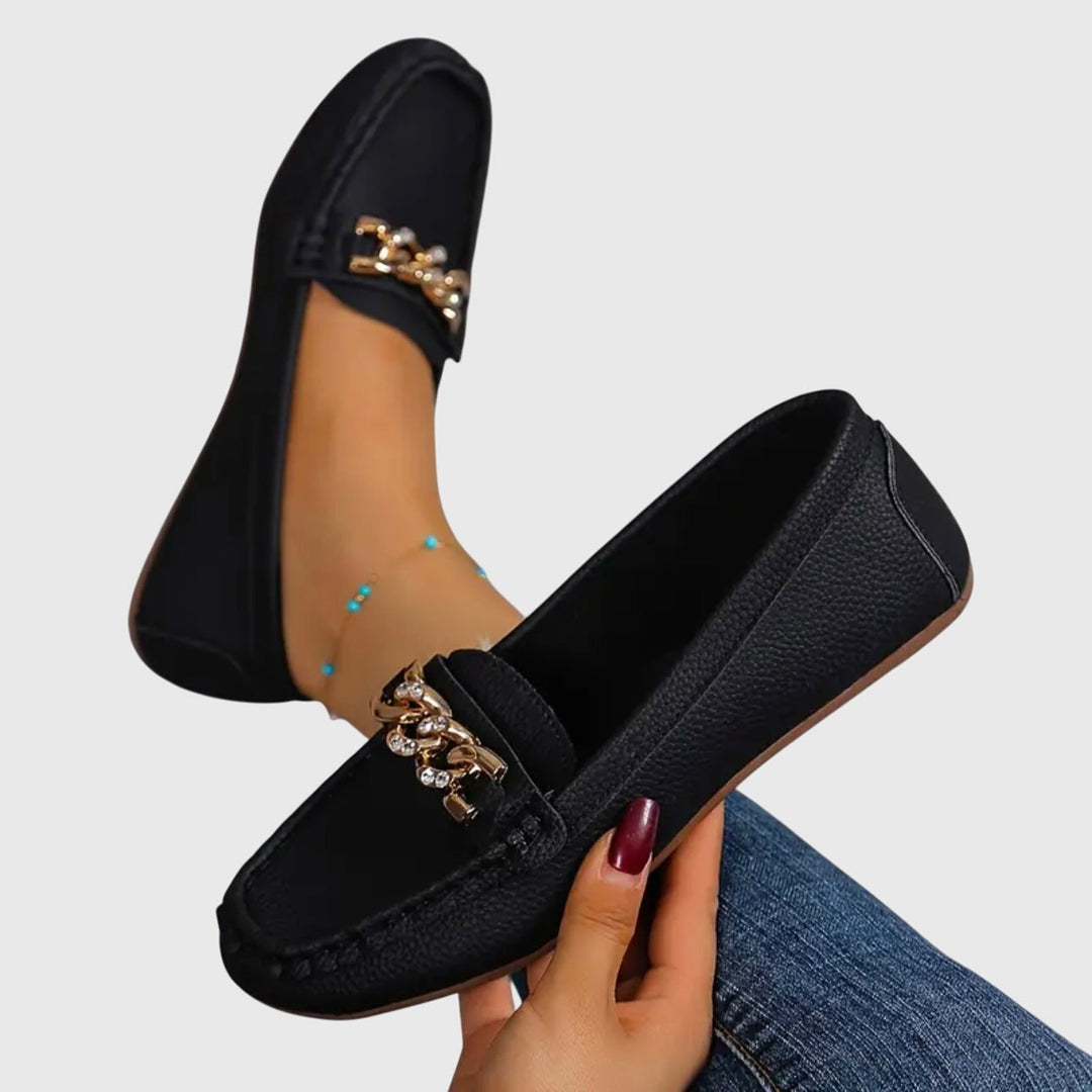 EDEN™ - FLAT DIAMOND BUCKLE LOAFERS