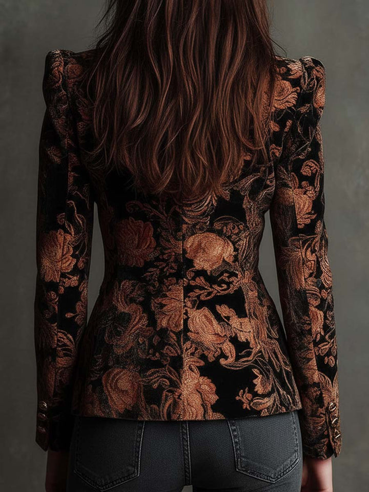 SOFIA™ - ELEGANT FLORAL TAILORED BLAZER