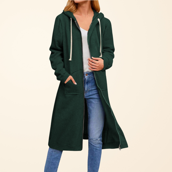 BRIXLEY™ – RELAXED ZIP-UP LONG CARDIGAN