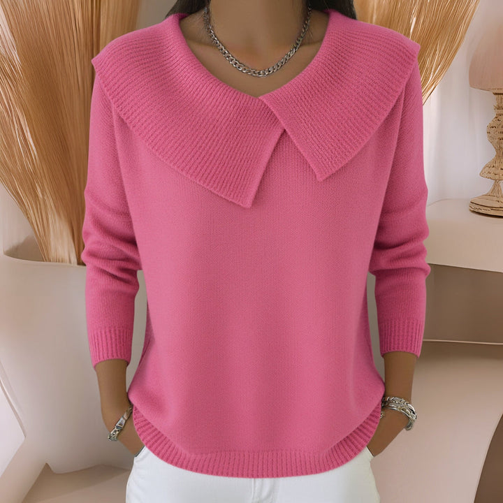 VIVIENNE™ - ELEGANT COLLARED COMFORT SWEATER