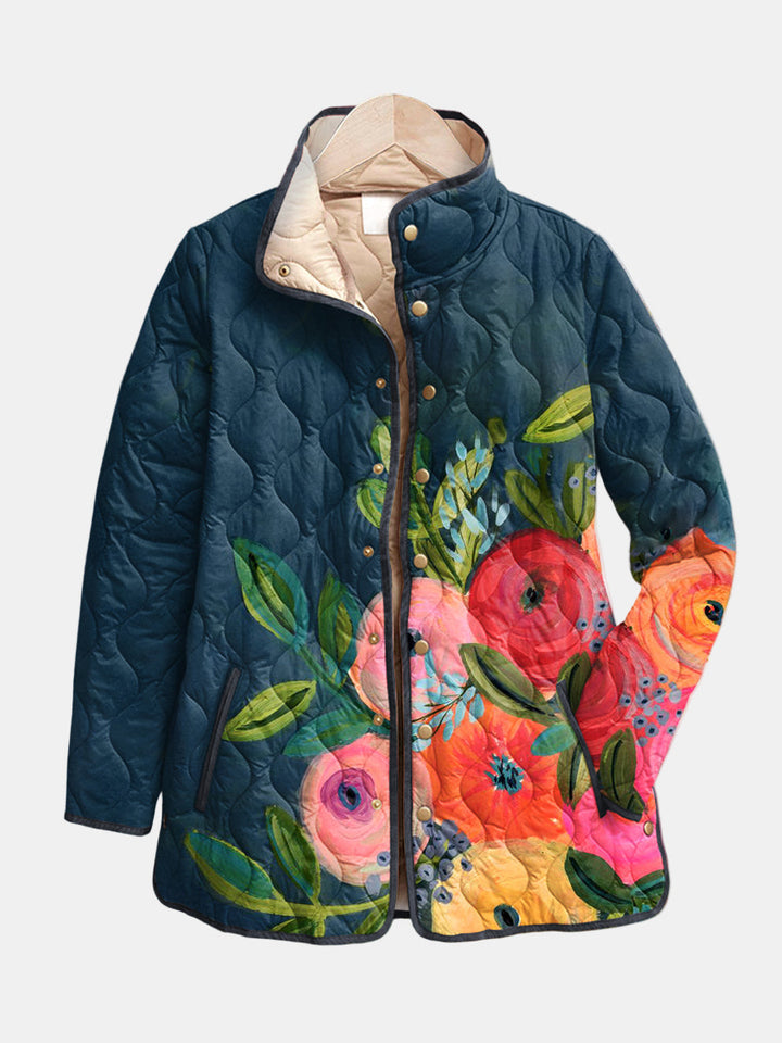 AMAYA™ - VINTAGE QUILTED FLORAL JACKET
