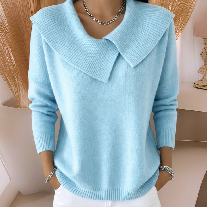 VIVIENNE™ - ELEGANT COLLARED COMFORT SWEATER
