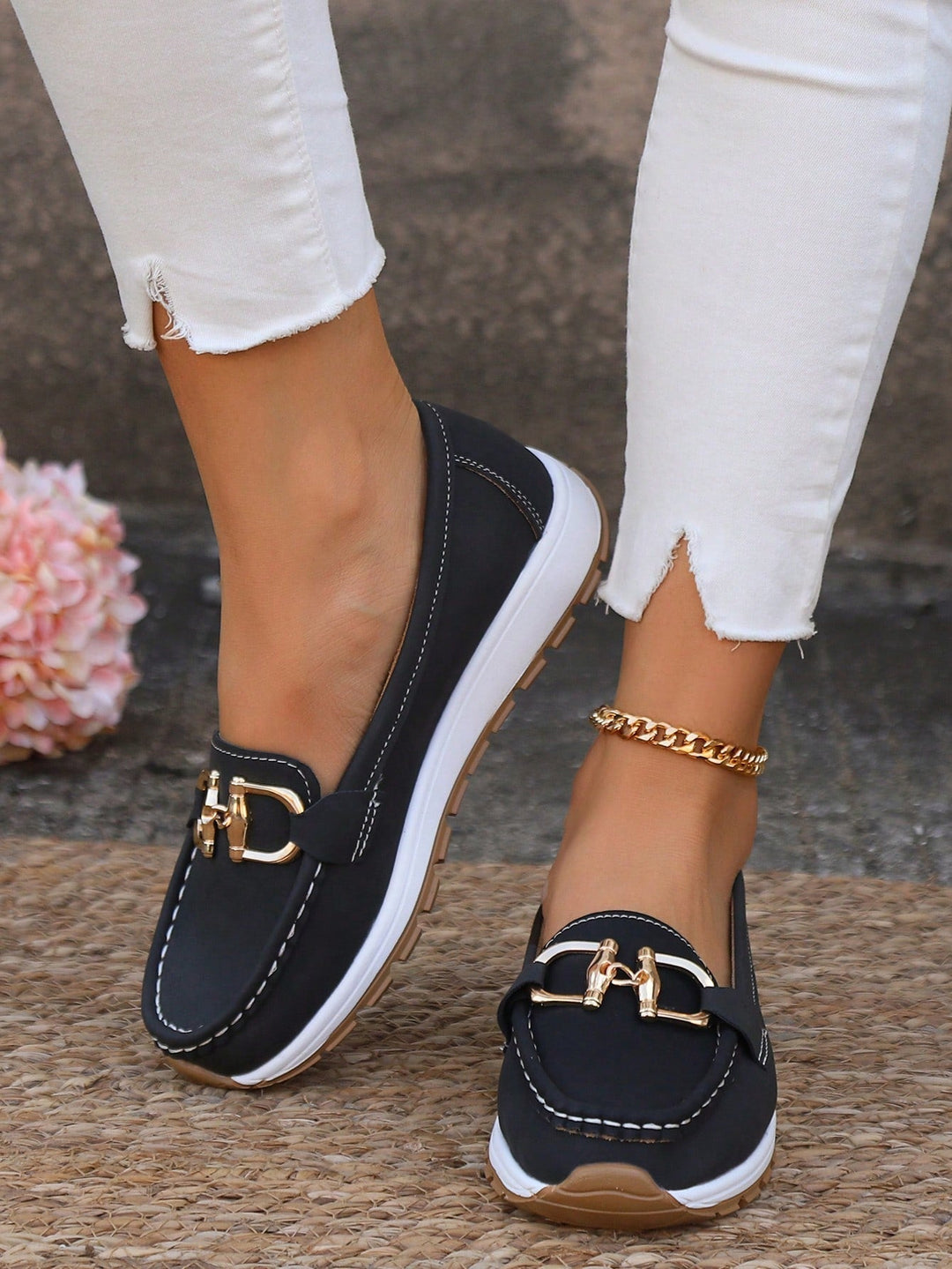 ELLY™ - CHIC COMFORT BUCKLE LOAFERS