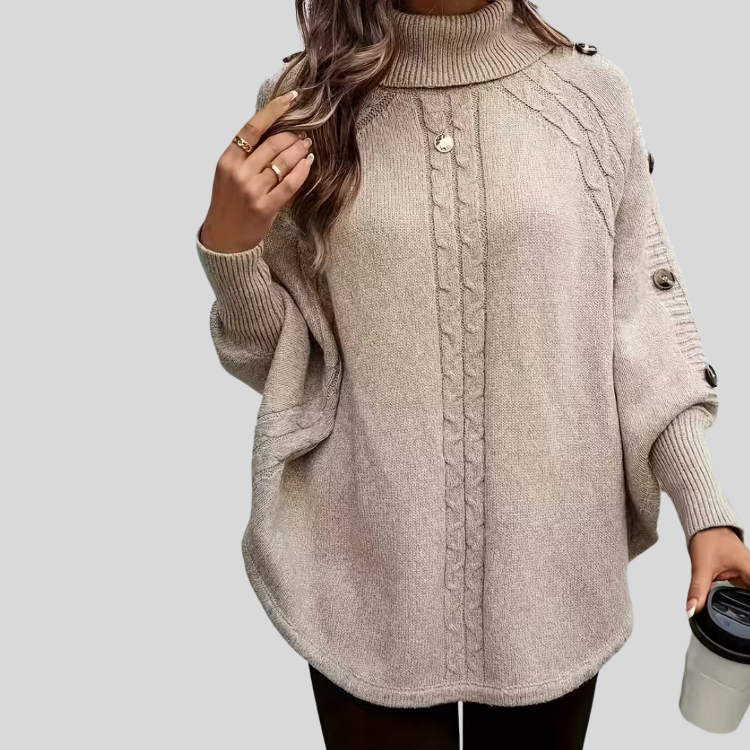 NORELLE™ - CABLE KNIT TURTLENECK SWEATER