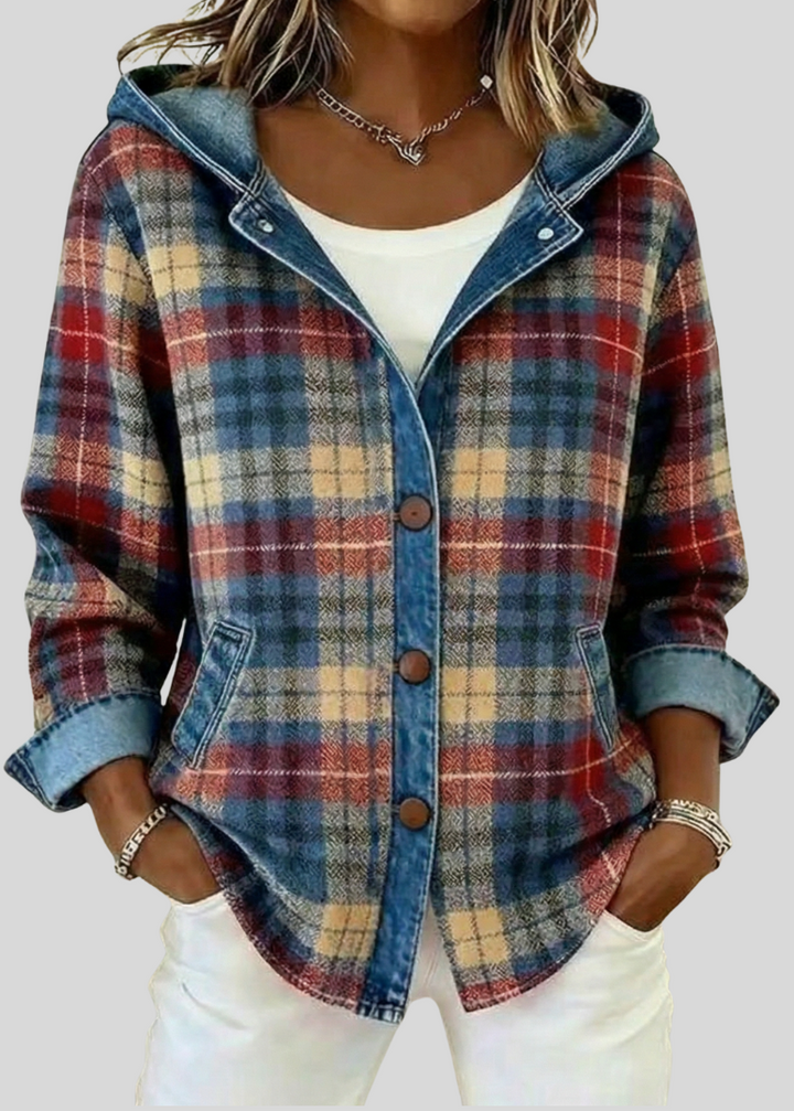 OLIVIA™ - ELEGANT PLAID CHECK JACKET