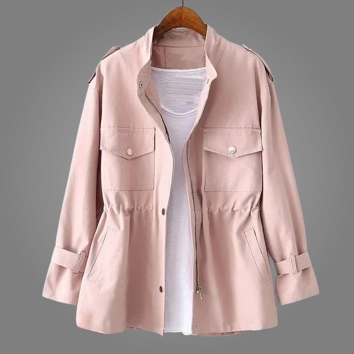 AMÉLIE™ - ELEGANT COLLARED UTILITY OVERCOAT