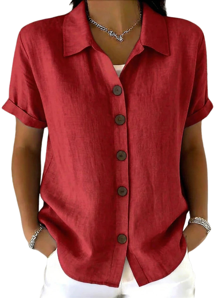 GRACIE™ - RELAXED SHORT SLEEVE BLOUSE