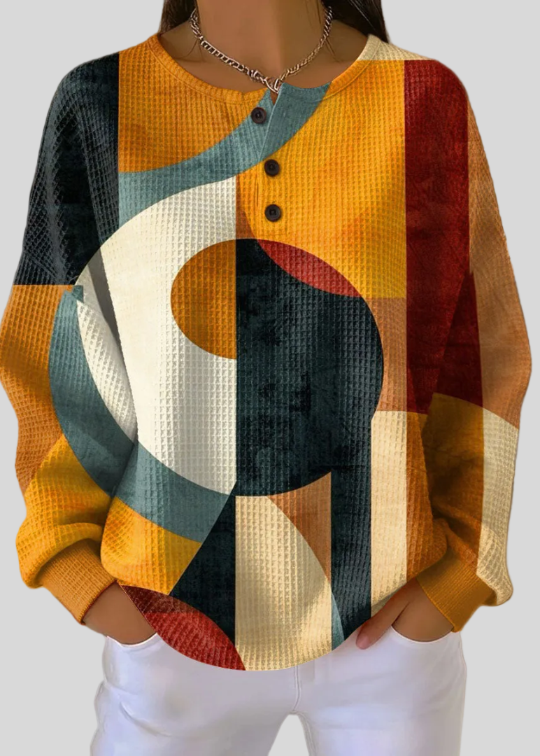 MADISON™ - ELEGANT COZY HENLEY SWEATSHIRT