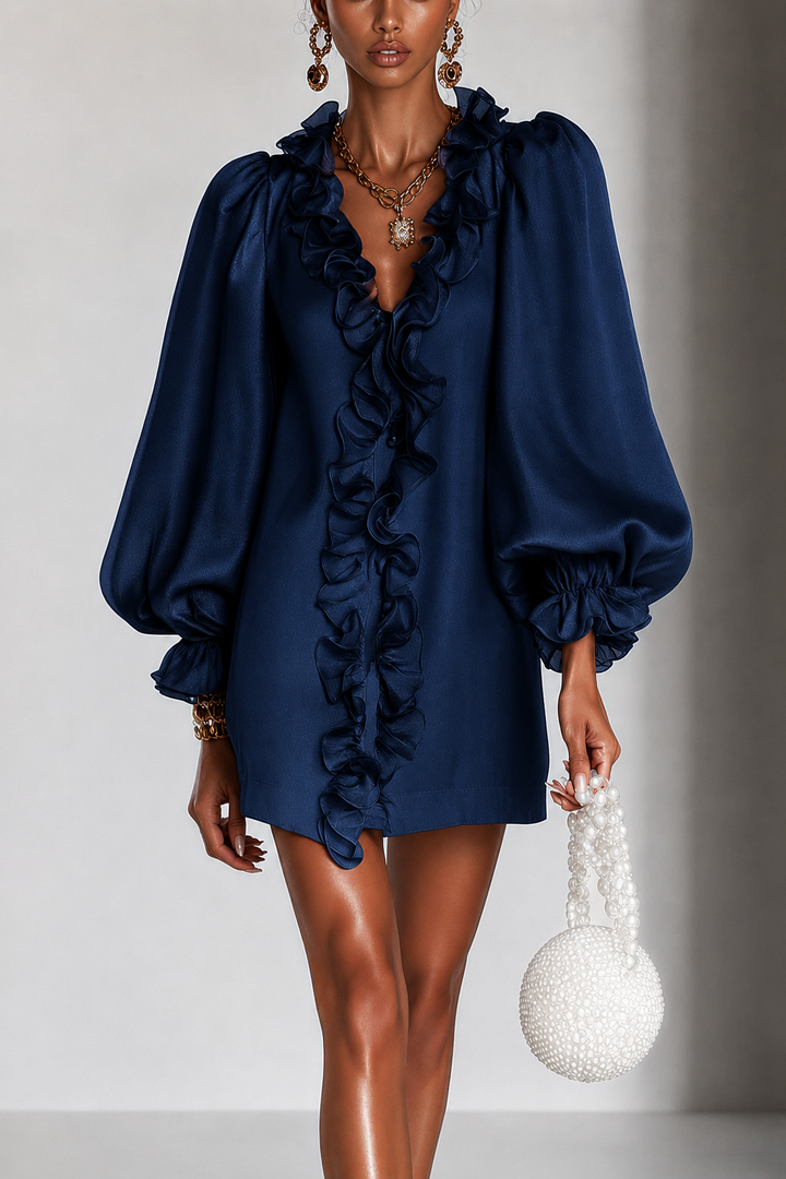 ANTOINETTE™ - ELEGANT RUFFLED MINI DRESS