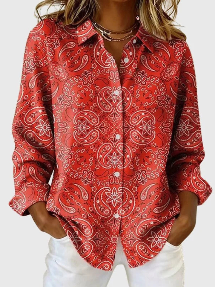 JOANNA™ - ELEGANT PAISLEY COMFORT BLOUSE