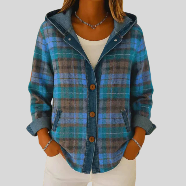 Hildred™ | Padded Checked Shacket