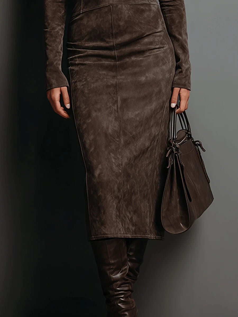 LORENE™ - ELEGANT COZY MIDI DRESS