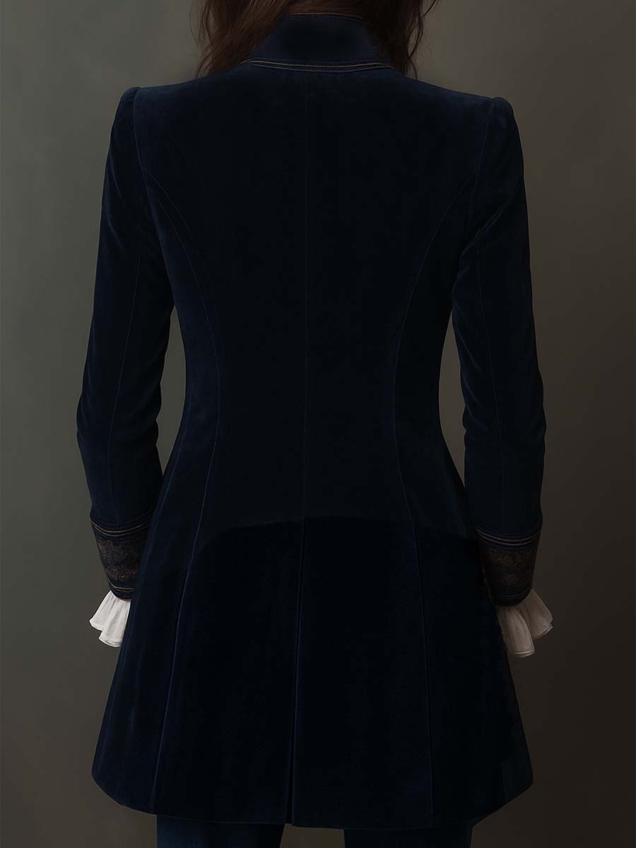 CHIARA™ - ELEGANT EMBROIDERED LONG BLAZER