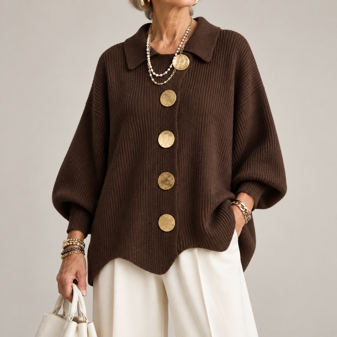 ARDELLE™ - OVERSIZED COLLARED CARDIGAN