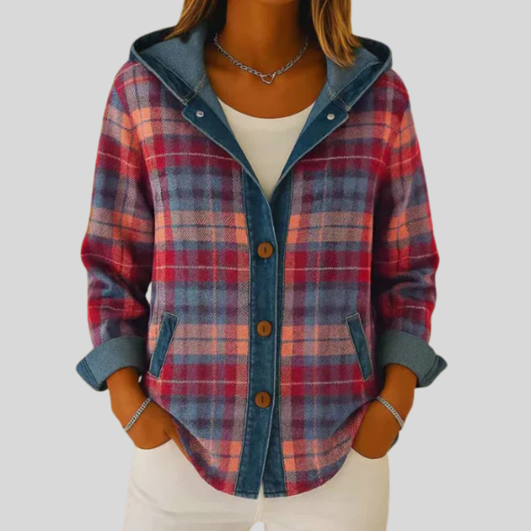 OLIVIA™ - ELEGANT PLAID CHECK JACKET