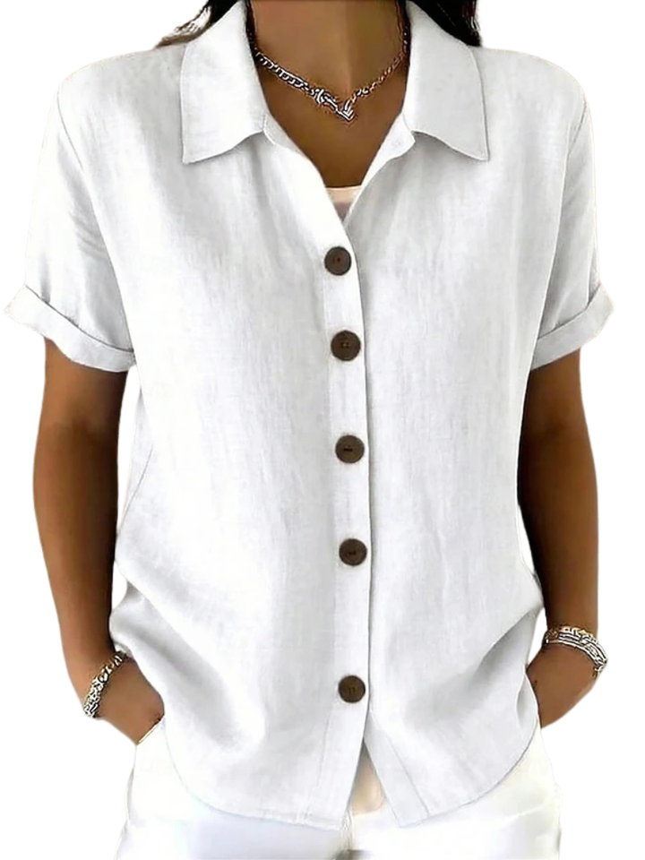 GRACIE™ - RELAXED SHORT SLEEVE BLOUSE