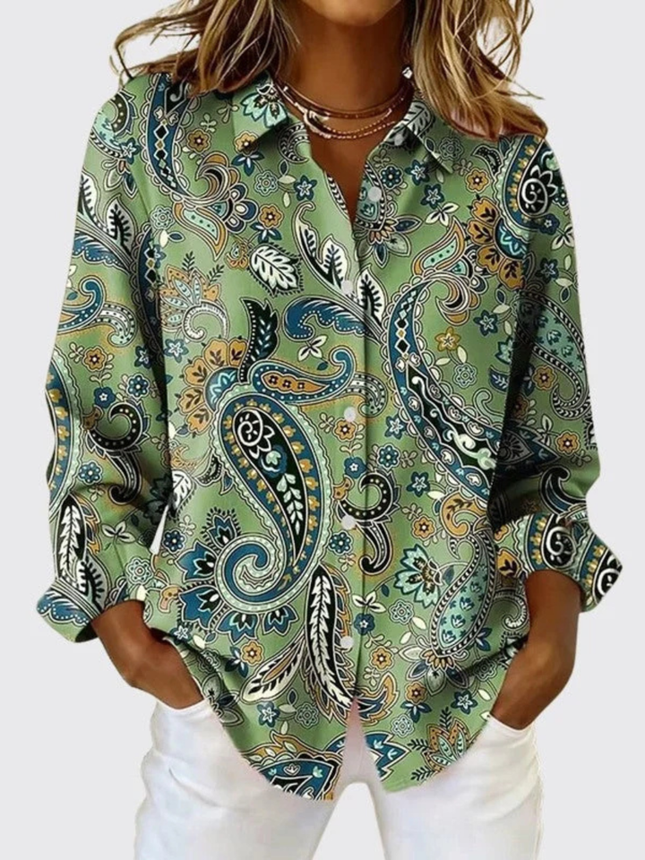 JOANNA™ - ELEGANT PAISLEY COMFORT BLOUSE