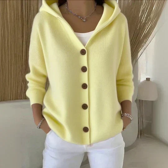 ROSALIA™ - ELEGANT BUTTON-UP COMFORT HOODIE