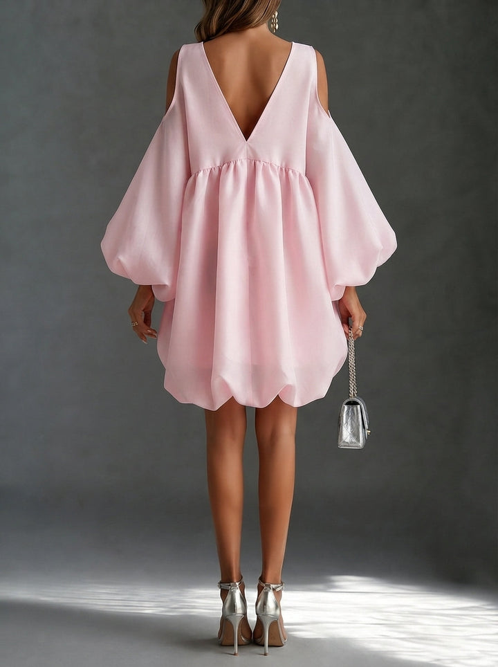 LYNETTE™ - ELEGANT BALLOON SLEEVE MINI DRESS