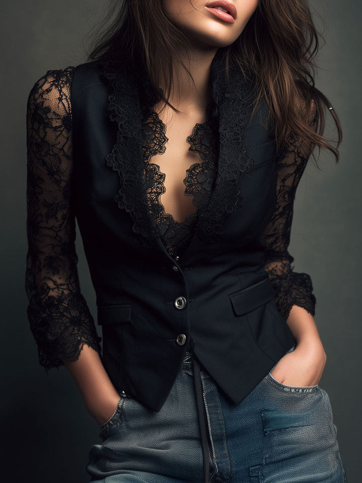 VICTORIA™ - ELEGANT LACE BLOUSE