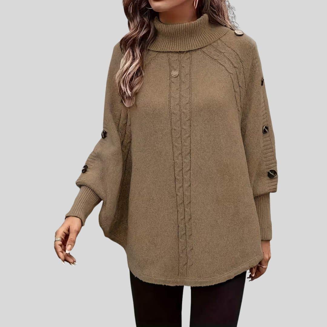 NORELLE™ - CABLE KNIT TURTLENECK SWEATER