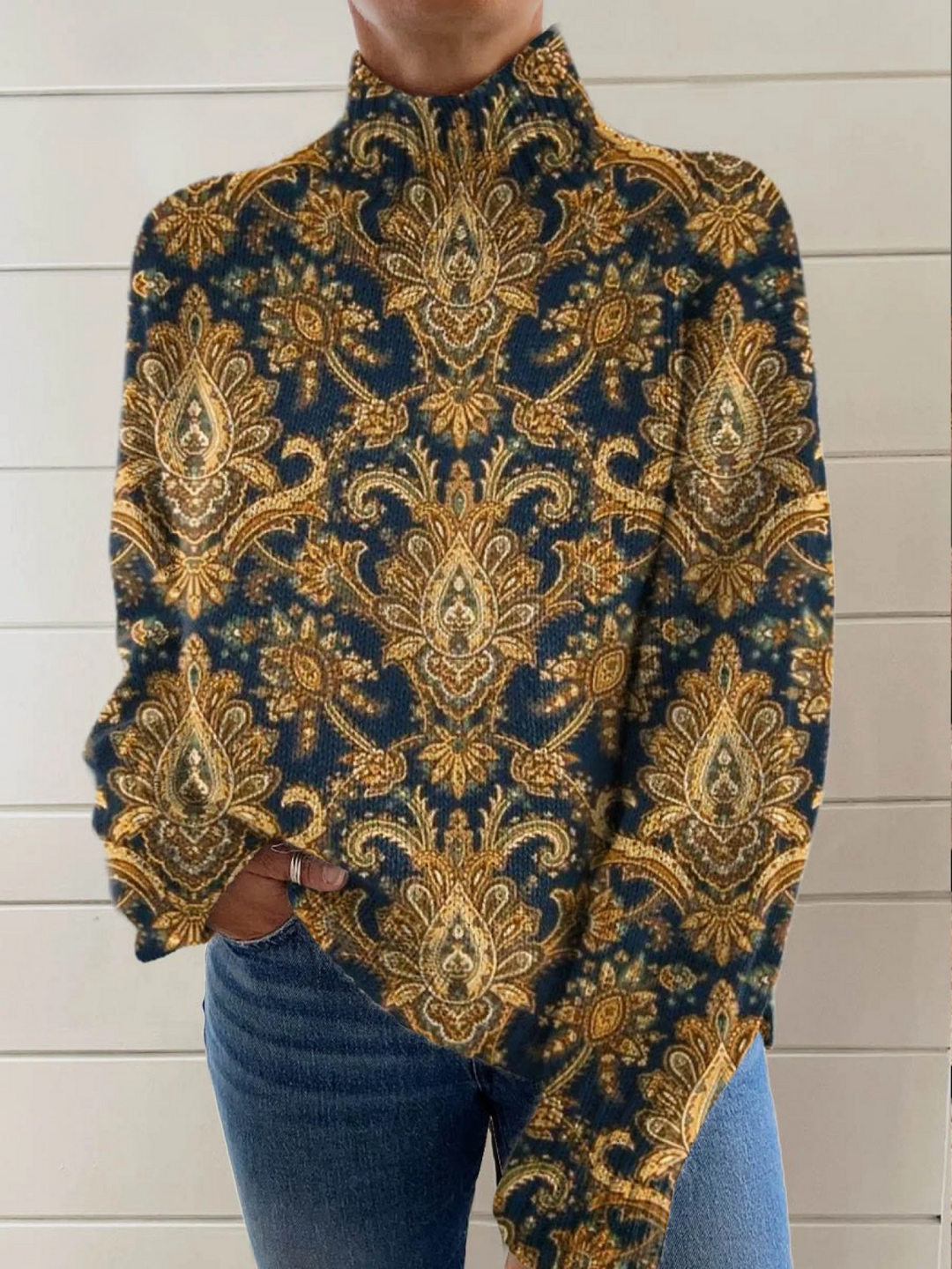 SCARLETT™ - ELEGANT VINTAGE TURTLENECK SWEATER