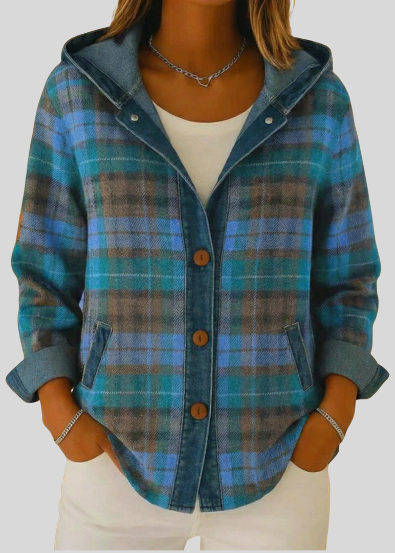 ERIN™ - ELEGANT PLAID CHECK SHACKET
