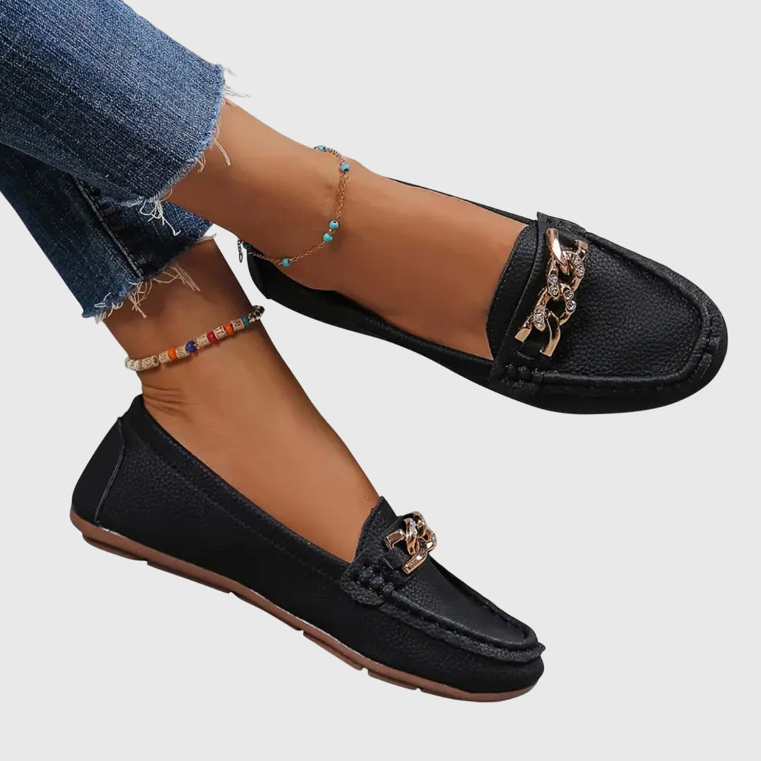 EDEN™ - FLAT DIAMOND BUCKLE LOAFERS