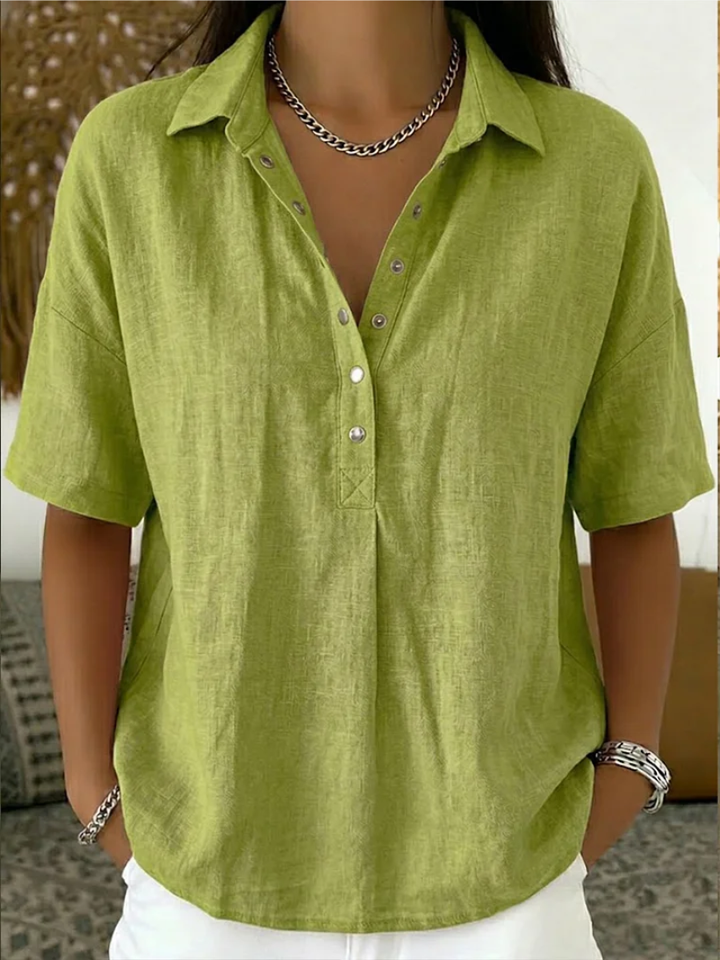 TESSA™ - ELEGANT LINEN BLOUSE