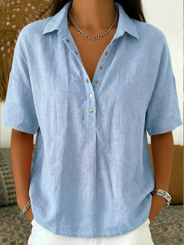 TESSA™ - ELEGANT LINEN BLOUSE
