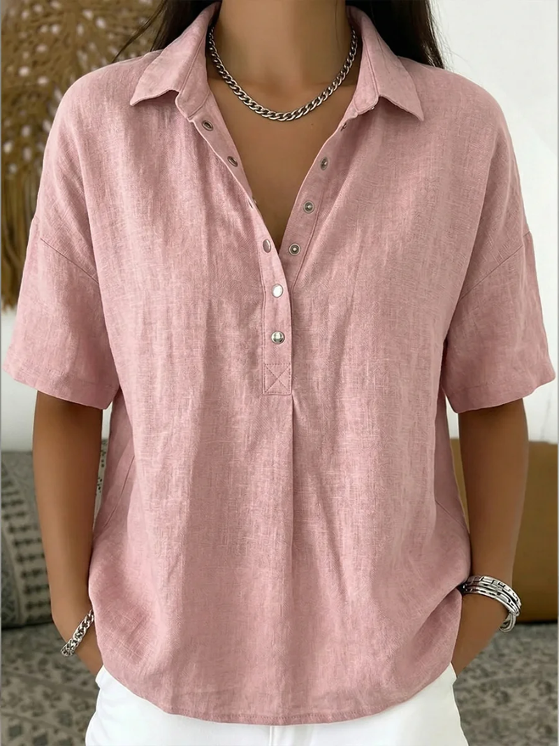 TESSA™ - ELEGANT LINEN BLOUSE