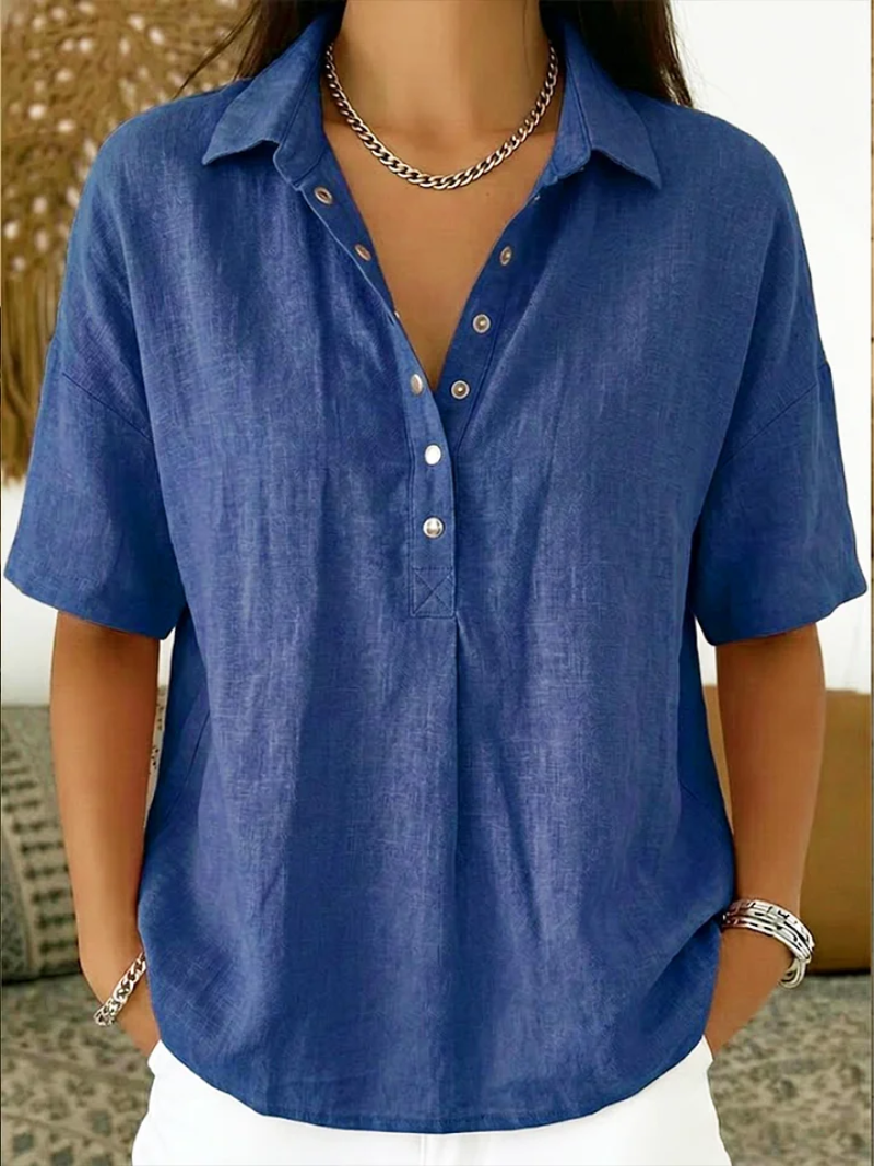TESSA™ - ELEGANT LINEN BLOUSE