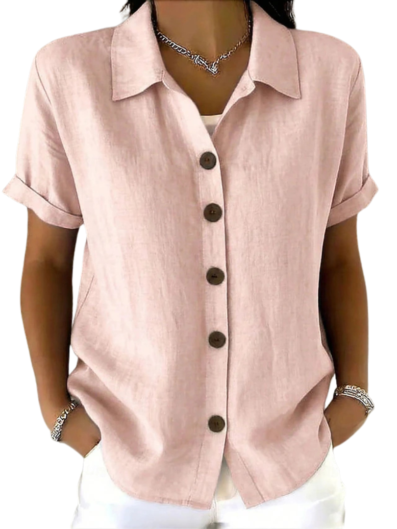 GRACIE™ - RELAXED SHORT SLEEVE BLOUSE