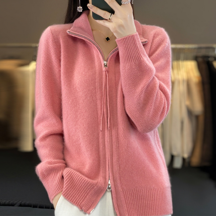 LUNA™ - ELEGANT KNIT ZIP-UP CARDIGAN