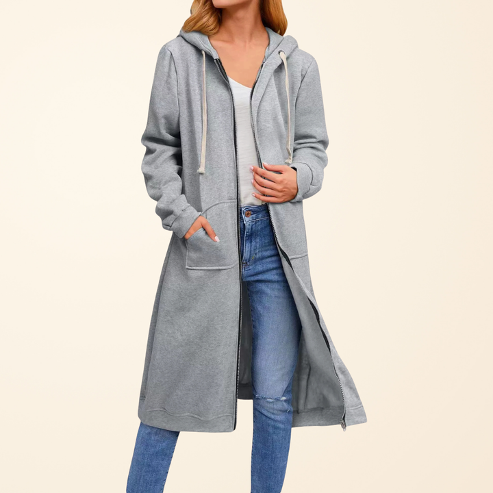 BRIXLEY™ – RELAXED ZIP-UP LONG CARDIGAN