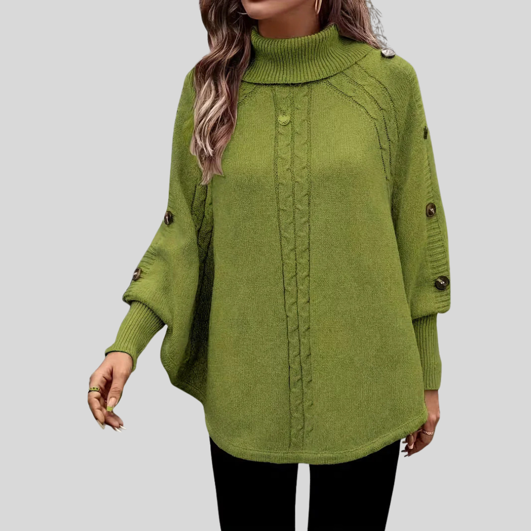 NORELLE™ - CABLE KNIT TURTLENECK SWEATER