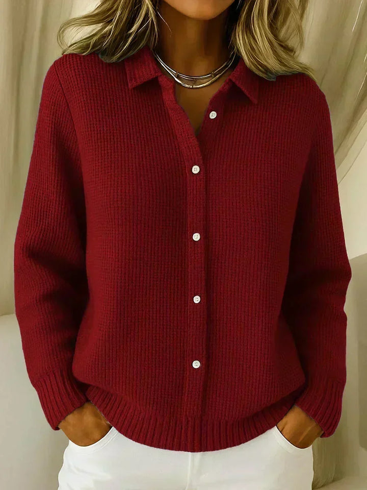 CAMILLE™ - ELEGANT TEXTURED KNIT CARDIGAN