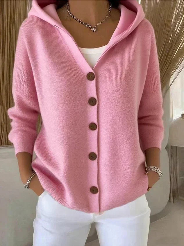 ROSALIA™ - ELEGANT BUTTON-UP COMFORT HOODIE