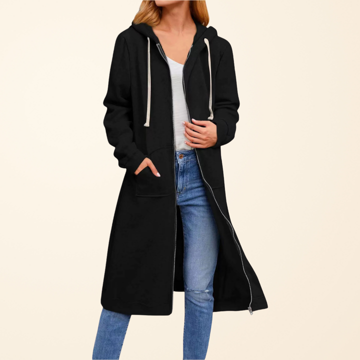 BRIXLEY™ – RELAXED ZIP-UP LONG CARDIGAN