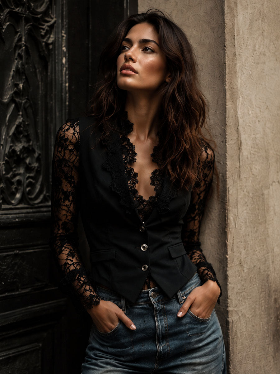 VICTORIA™ - ELEGANT LACE BLOUSE