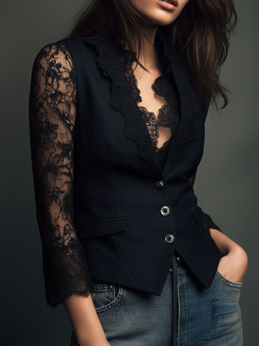 VICTORIA™ - ELEGANT LACE BLOUSE