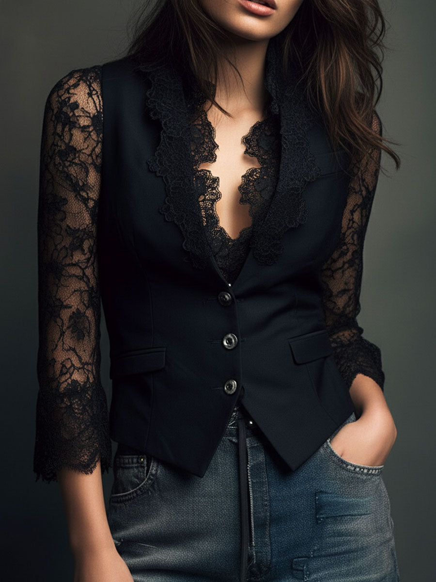VICTORIA™ - ELEGANT LACE BLOUSE