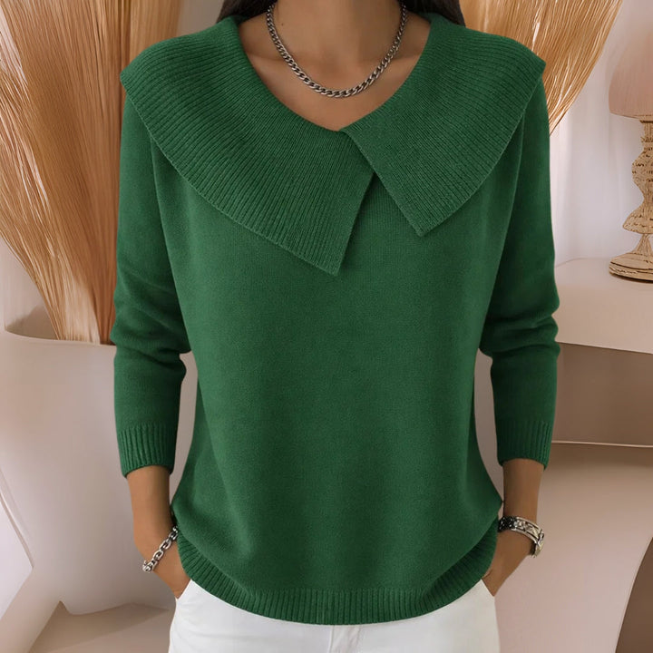 VIVIENNE™ - ELEGANT COLLARED COMFORT SWEATER