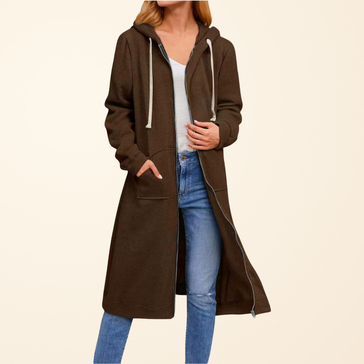 BRIXLEY™ – RELAXED ZIP-UP LONG CARDIGAN