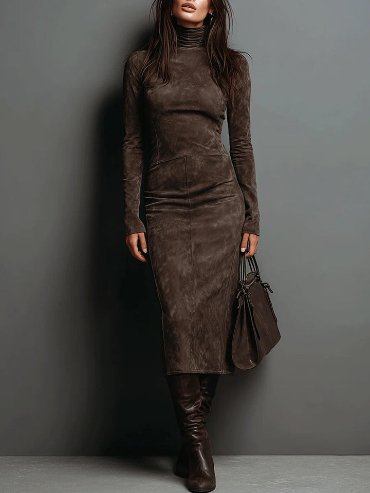 LORENE™ - ELEGANT COZY MIDI DRESS