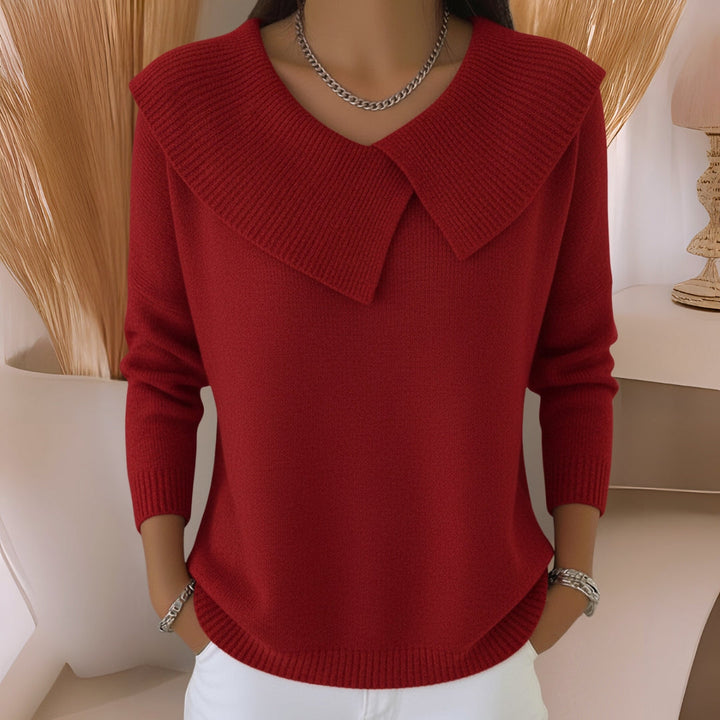 VIVIENNE™ - ELEGANT COLLARED COMFORT SWEATER