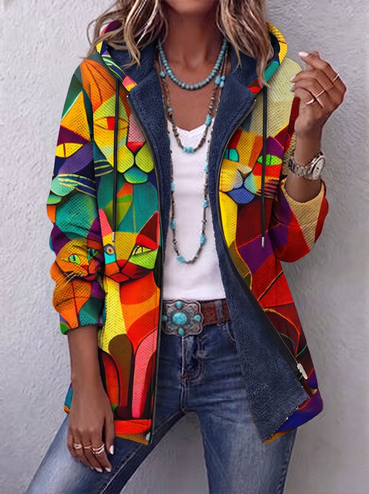 RAFFAELLA™ - ELEGANT ARTISTIC HOODIE CARDIGAN