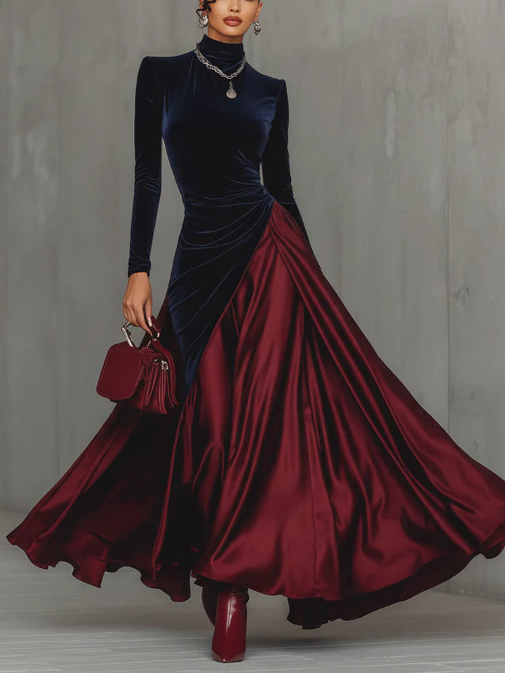 LUCRECE™ - ELEGANT BICOLOR MAXI DRESS