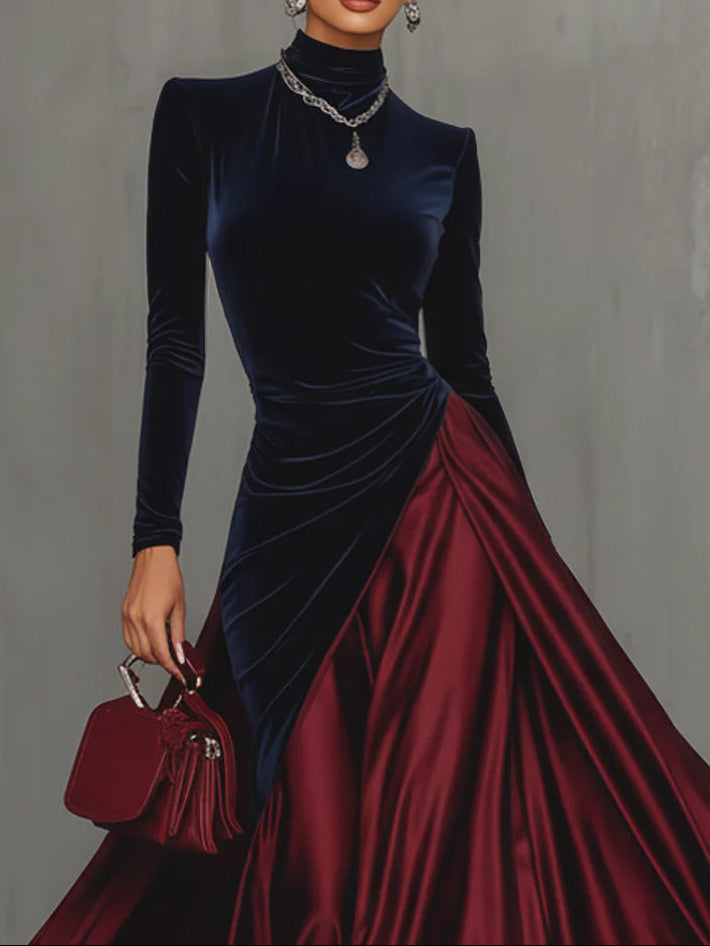 LUCRECE™ - ELEGANT BICOLOR MAXI DRESS