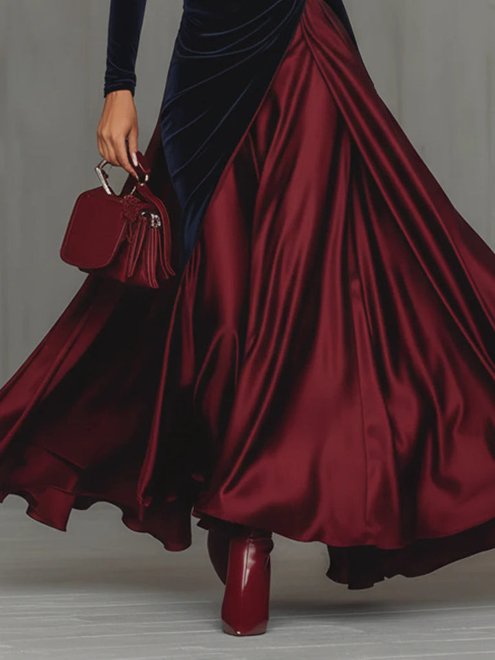 LUCRECE™ - ELEGANT BICOLOR MAXI DRESS